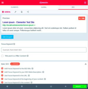Disabling Google CDN in Elementor with RankMath