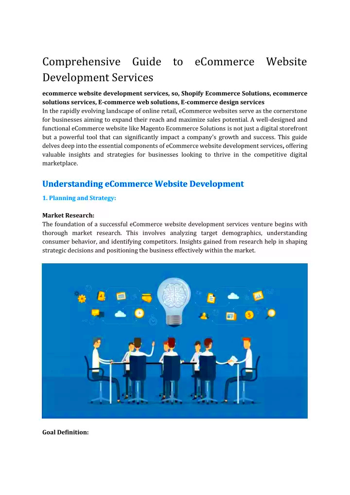 PPT  Comprehensive Guide to eCommerce Website Development Services 1