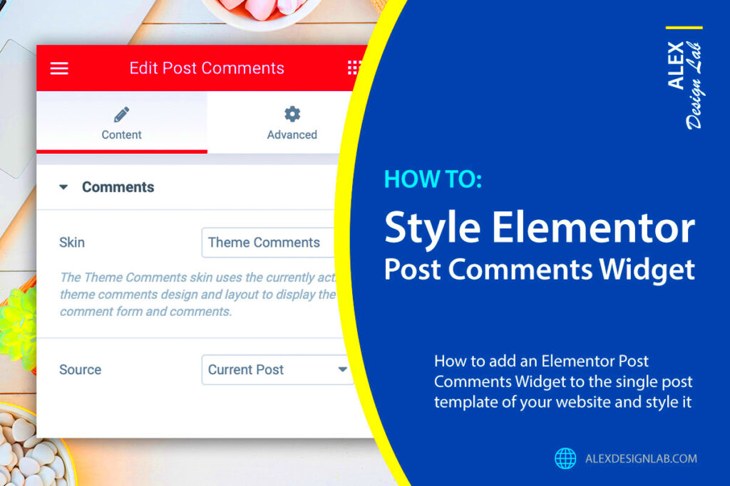 HOW TO Style Elementor Post Comments Widget  Alex Design Lab