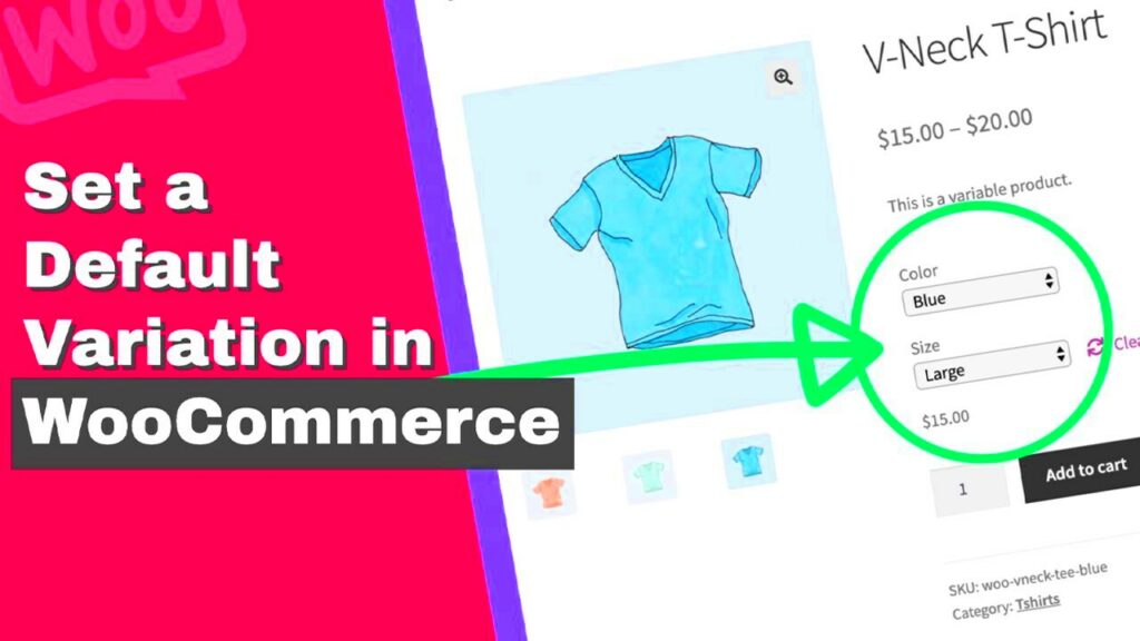 How to Set a Default Variation for WooCommerce Products  YouTube