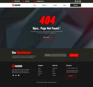 Security Guard Company Themes for Elementor
